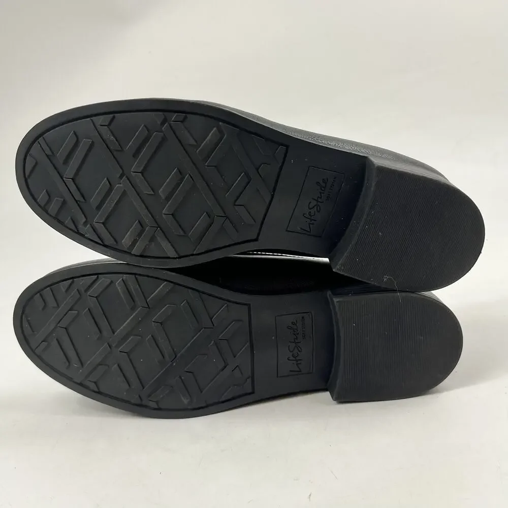 LifeStride Sonoma 2 Loafers Womens Size 6.5 Black Slip On Comfort Shoes Soft